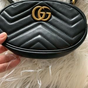 Gucci GG Marmont matelasse leather belt bag